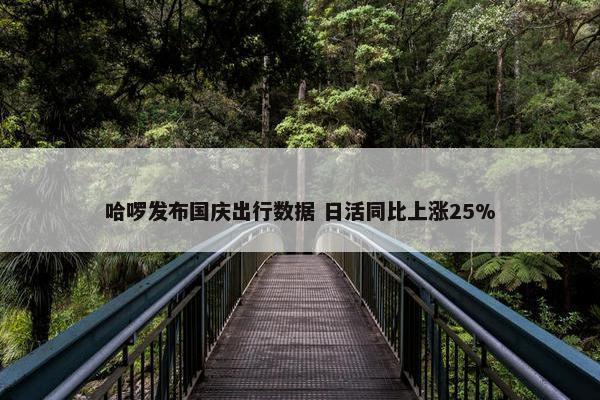 哈啰发布国庆出行数据 日活同比上涨25%