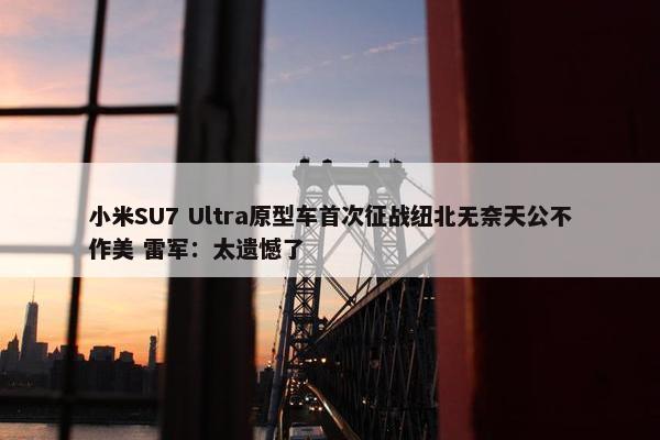 小米SU7 Ultra原型车首次征战纽北无奈天公不作美 雷军：太遗憾了