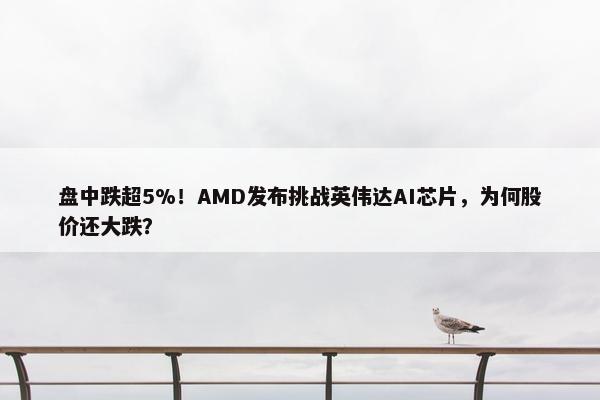 盘中跌超5%！AMD发布挑战英伟达AI芯片，为何股价还大跌？