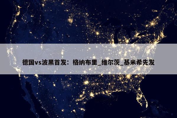 德国vs波黑首发：格纳布里_维尔茨_基米希先发