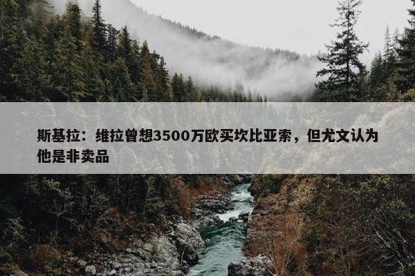 斯基拉：维拉曾想3500万欧买坎比亚索，但尤文认为他是非卖品