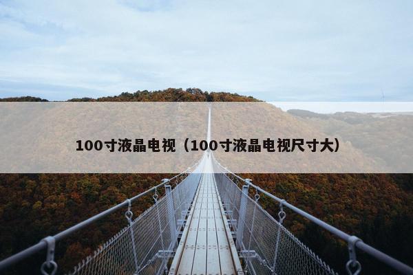 100寸液晶电视（100寸液晶电视尺寸大）