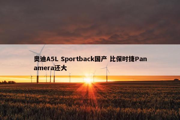 奥迪A5L Sportback国产 比保时捷Panamera还大