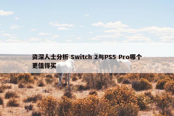 资深人士分析 Switch 2与PS5 Pro哪个更值得买