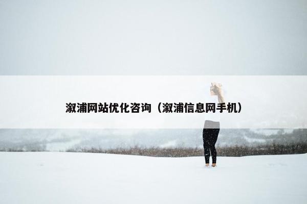 溆浦网站优化咨询（溆浦信息网手机）