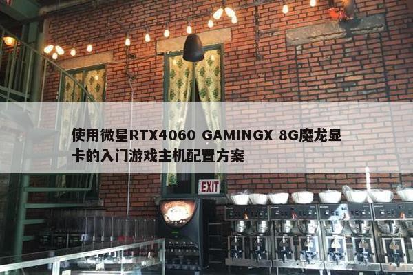 使用微星RTX4060 GAMINGX 8G魔龙显卡的入门游戏主机配置方案