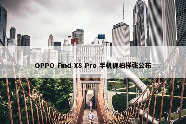 OPPO Find X8 Pro 手机抓拍样张公布