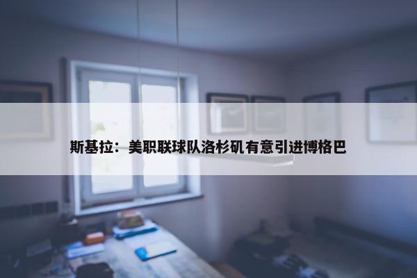 斯基拉：美职联球队洛杉矶有意引进博格巴