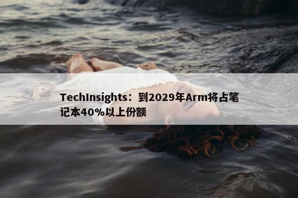 TechInsights：到2029年Arm将占笔记本40%以上份额