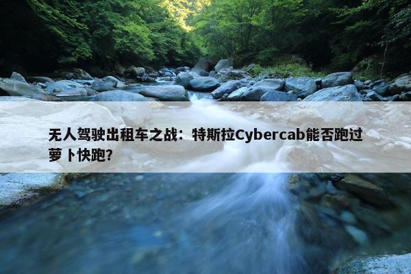 无人驾驶出租车之战：特斯拉Cybercab能否跑过萝卜快跑？