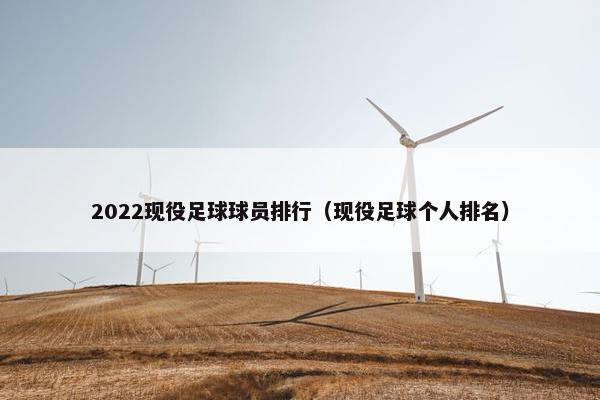 2022现役足球球员排行（现役足球个人排名）