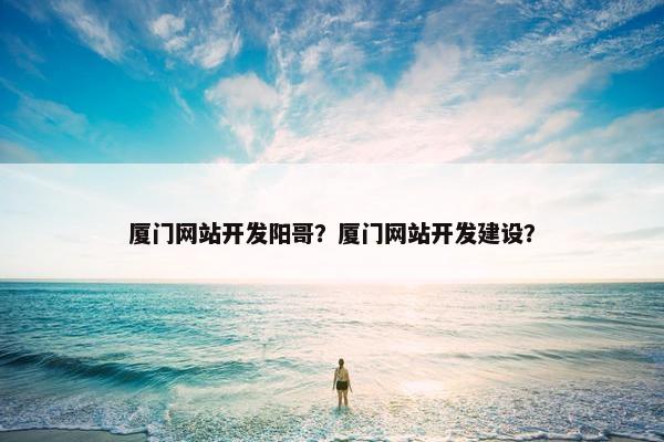 厦门网站开发阳哥？厦门网站开发建设？