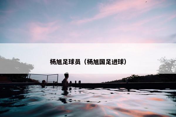 杨旭足球员（杨旭国足进球）