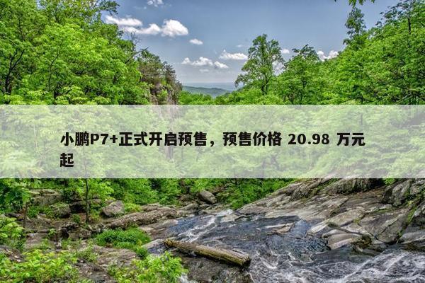 小鹏P7+正式开启预售，预售价格 20.98 万元起