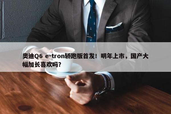 奥迪Q6 e-tron轿跑版首发！明年上市，国产大幅加长喜欢吗？