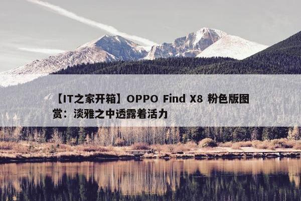 【IT之家开箱】OPPO Find X8 粉色版图赏：淡雅之中透露着活力