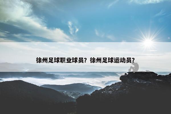 徐州足球职业球员？徐州足球运动员？