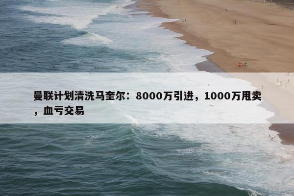 曼联计划清洗马奎尔：8000万引进，1000万甩卖，血亏交易