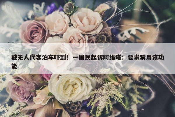 被无人代客泊车吓到！一居民起诉阿维塔：要求禁用该功能