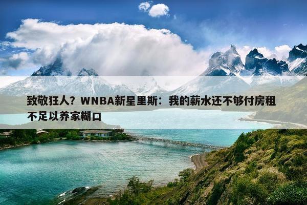 致敬狂人？WNBA新星里斯：我的薪水还不够付房租 不足以养家糊口