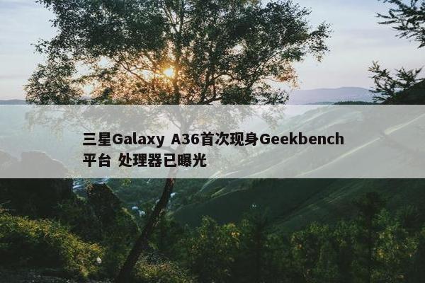 三星Galaxy A36首次现身Geekbench平台 处理器已曝光