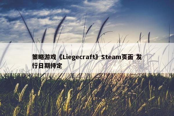 策略游戏《Liegecraft》Steam页面 发行日期待定