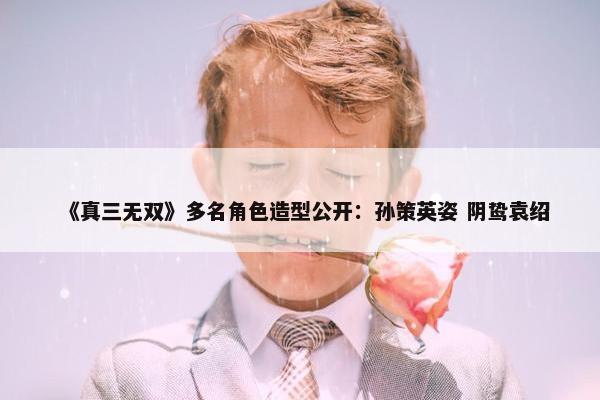 《真三无双》多名角色造型公开：孙策英姿 阴鸷袁绍