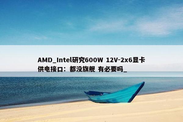 AMD_Intel研究600W 12V-2x6显卡供电接口：都没旗舰 有必要吗_