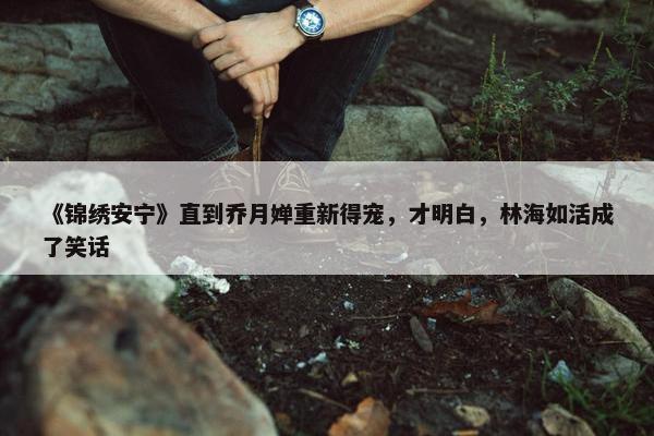 《锦绣安宁》直到乔月婵重新得宠，才明白，林海如活成了笑话