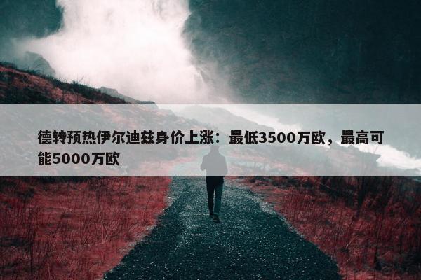 德转预热伊尔迪兹身价上涨：最低3500万欧，最高可能5000万欧