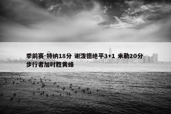 季前赛-特纳18分 谢泼德绝平3+1 米勒20分 步行者加时胜黄蜂