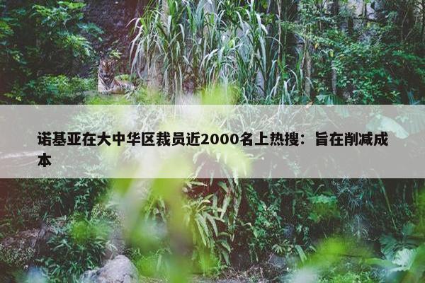 诺基亚在大中华区裁员近2000名上热搜：旨在削减成本