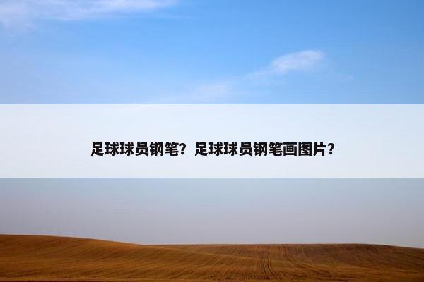 足球球员钢笔？足球球员钢笔画图片？