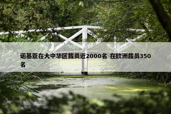 诺基亚在大中华区裁员近2000名 在欧洲裁员350名