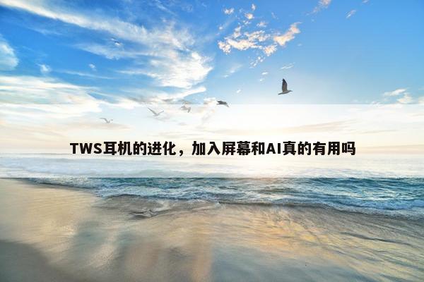 TWS耳机的进化，加入屏幕和AI真的有用吗