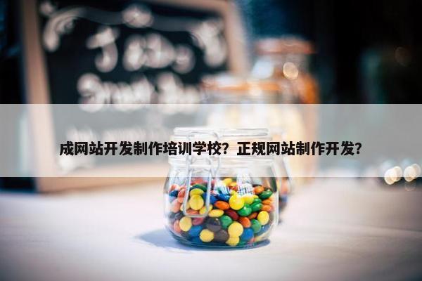 成网站开发制作培训学校？正规网站制作开发？