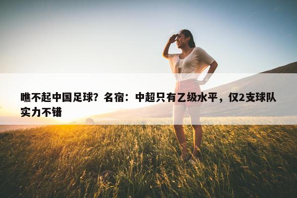 瞧不起中国足球？名宿：中超只有乙级水平，仅2支球队实力不错