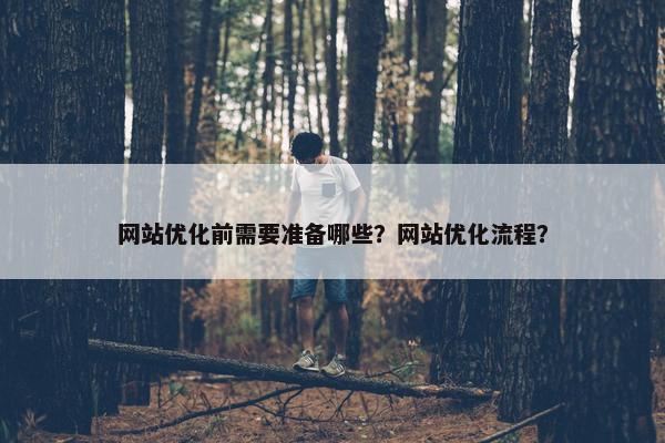 网站优化前需要准备哪些？网站优化流程？