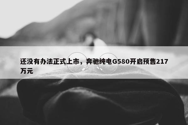 还没有办法正式上市，奔驰纯电G580开启预售217万元