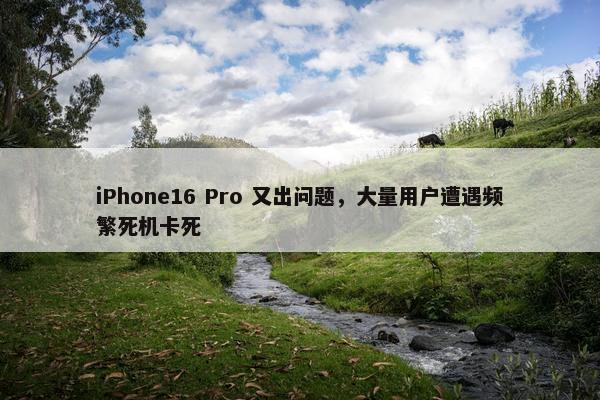 iPhone16 Pro 又出问题，大量用户遭遇频繁死机卡死