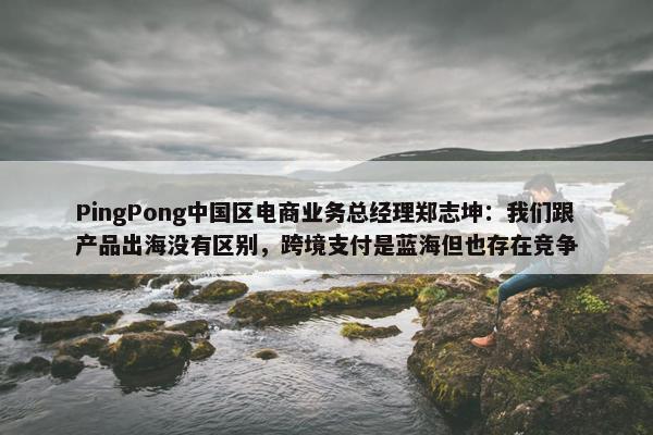 PingPong中国区电商业务总经理郑志坤：我们跟产品出海没有区别，跨境支付是蓝海但也存在竞争