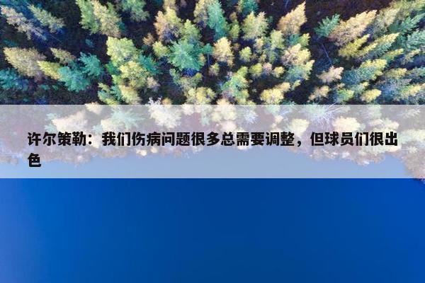 许尔策勒：我们伤病问题很多总需要调整，但球员们很出色