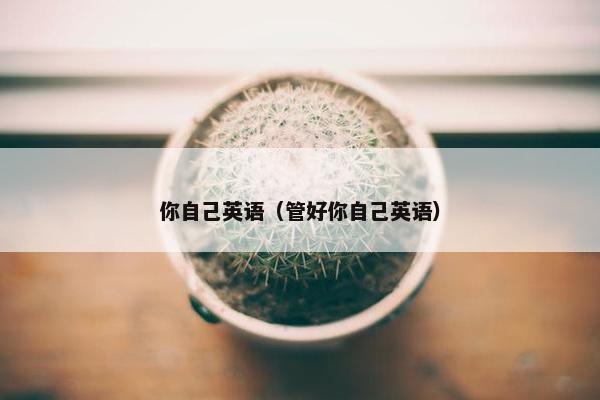 你自己英语（管好你自己英语）