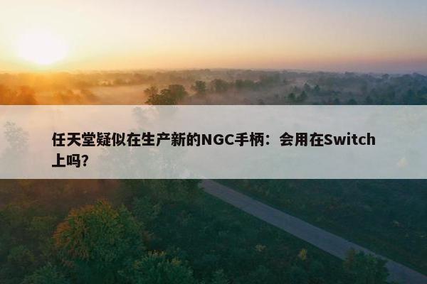 任天堂疑似在生产新的NGC手柄：会用在Switch上吗？