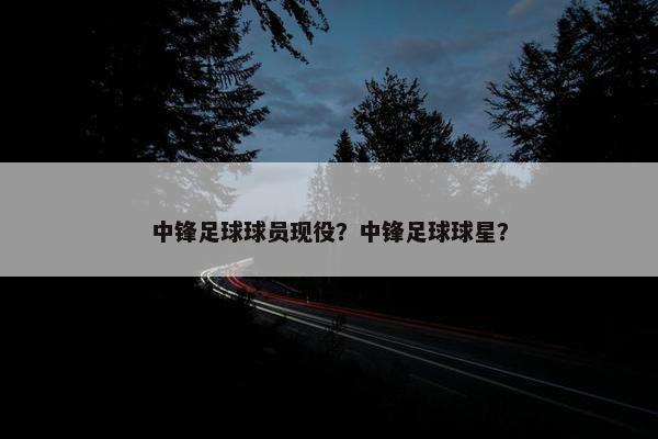 中锋足球球员现役？中锋足球球星？