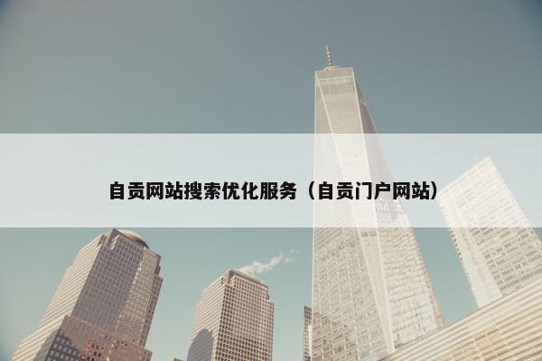 自贡网站搜索优化服务（自贡门户网站）