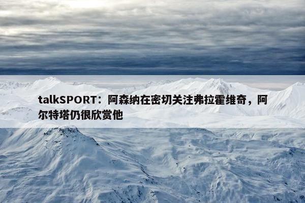 talkSPORT：阿森纳在密切关注弗拉霍维奇，阿尔特塔仍很欣赏他