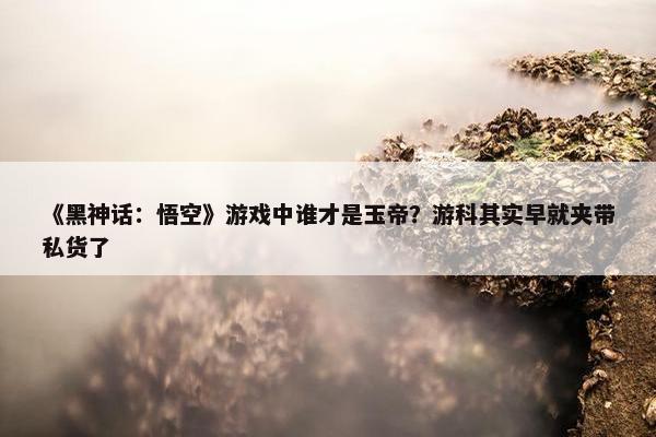 《黑神话：悟空》游戏中谁才是玉帝？游科其实早就夹带私货了