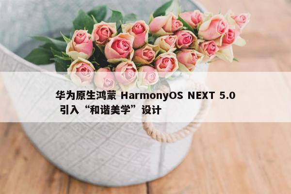 华为原生鸿蒙 HarmonyOS NEXT 5.0 引入“和谐美学”设计