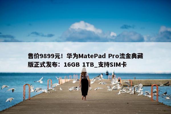 售价9899元！华为MatePad Pro流金典藏版正式发布：16GB 1TB_支持SIM卡